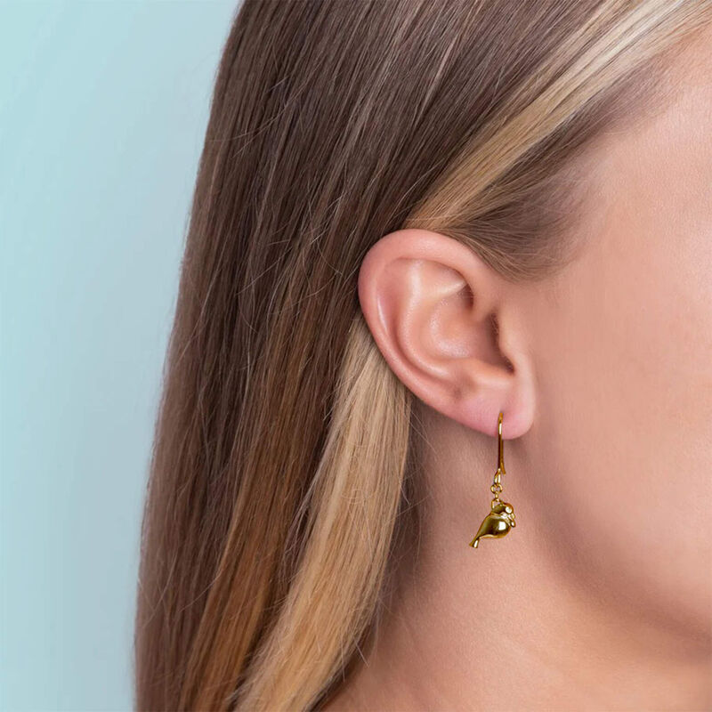 Boh Runga Tui Earrings Gold Plate image number 1